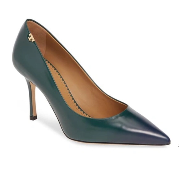Tory Burch Shoes - TORY BURCH Penelope Ombre Pointy Toe Pump in Green/Blue
